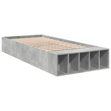 Bed Frame without Mattress Concrete Grey 90x200 cm