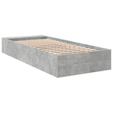 Bed Frame without Mattress Concrete Grey 90x200 cm