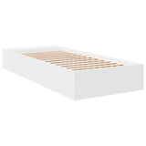 Bed Frame without Mattress White 90x190 cm Single