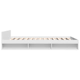 Bed Frame with Drawers without Mattress White 120x190 cm Small Double