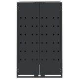 Wheelie Bin Storage for Single Bin Anthracite 69x79x117 cm Steel