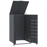 Wheelie Bin Storage for Single Bin Anthracite 69x79x117 cm Steel