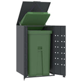 Wheelie Bin Storage for Single Bin Anthracite 69x79x117 cm Steel