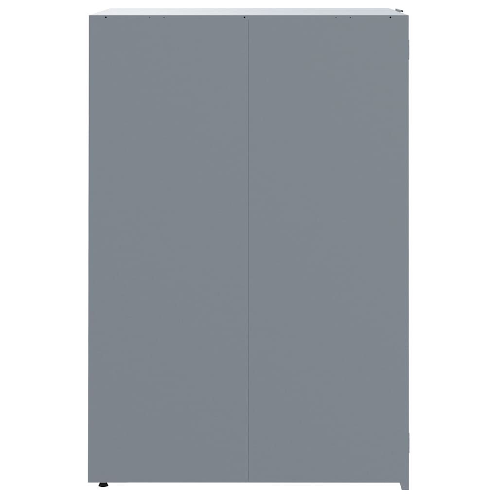 Wheelie Bin Storage for Single Bin Grey 69x79x117 cm Steel