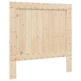 Bed Frame without Mattress with Headboard 100x200 cm Solid Wood