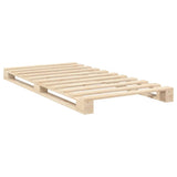 Bed Frame without Mattress with Headboard 100x200 cm Solid Wood