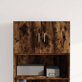 Wall Cabinet Smoked Oak 70x42.5x40 cm Engineered Wood