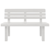 Garden Bench White 110x52x71 cm Polypropylene