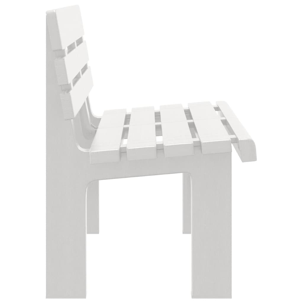 Garden Bench White 110x52x71 cm Polypropylene