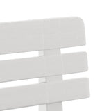 Garden Bench White 110x52x71 cm Polypropylene