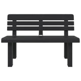 Garden Bench Anthracite 110x52x71 cm Polypropylene