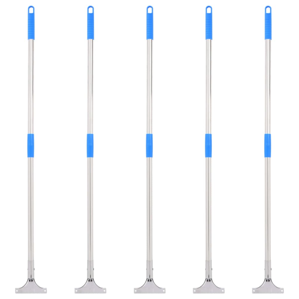  Floor Squeegee Handles 5 pcs 119.5 cm Steel and Plastic