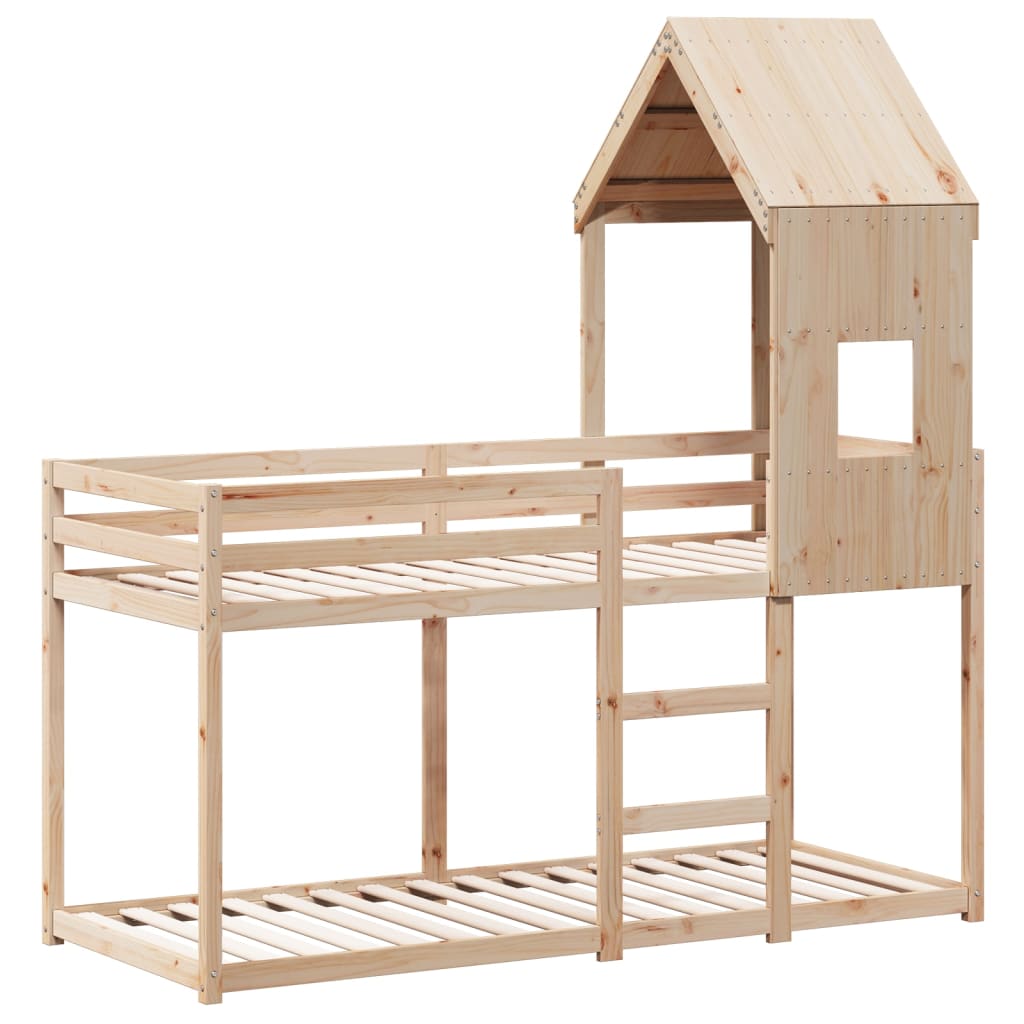 Bunk Bed without Mattress 80x200 cm Solid Wood Pine