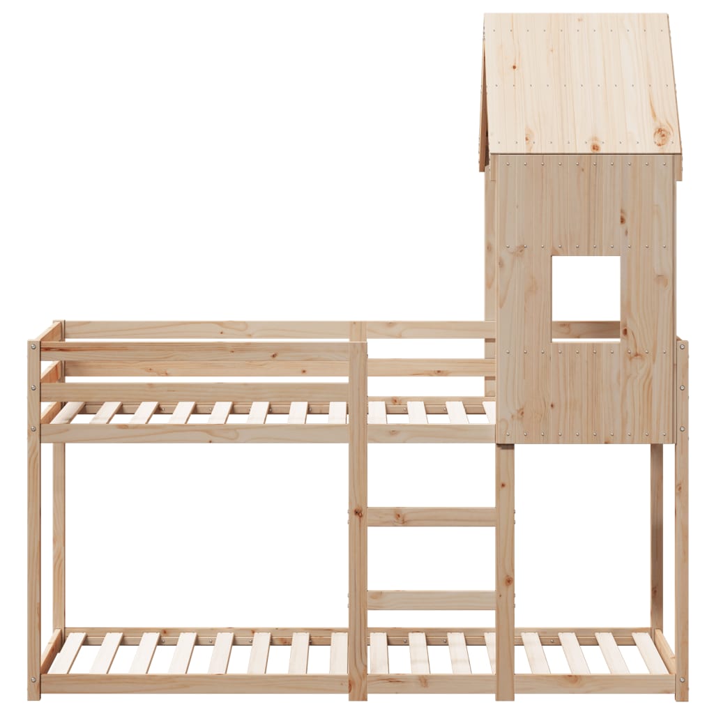 Bunk Bed without Mattress 80x200 cm Solid Wood Pine