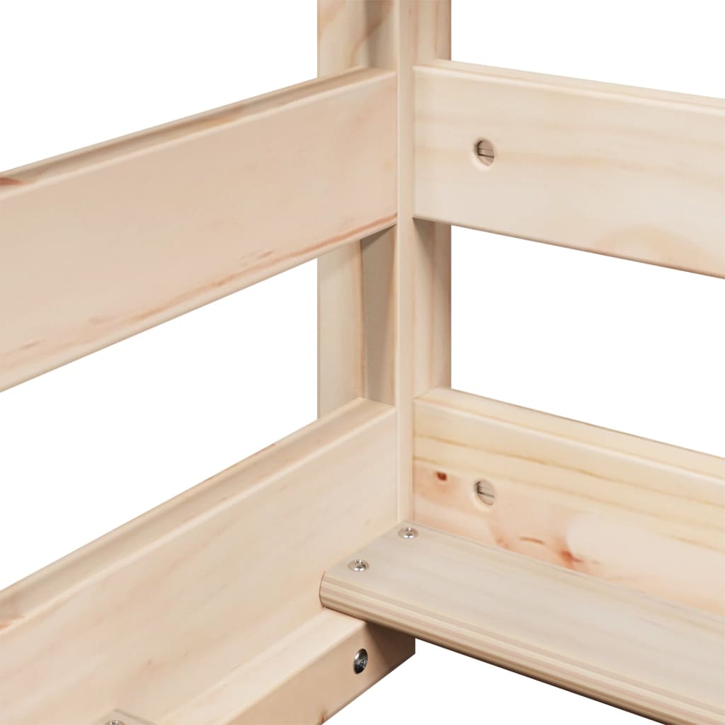 Bunk Bed without Mattress 90x190 cm Single Solid Wood Pine