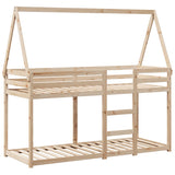 Bunk Bed without Mattress 90x190 cm Single Solid Wood Pine