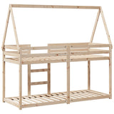 Bunk Bed without Mattress 90x190 cm Single Solid Wood Pine