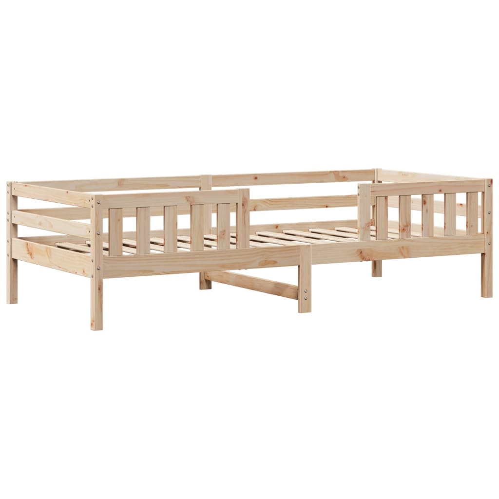 Bed and Bench Set with Roof without Mattress 90x200 cm