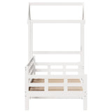 Day Bed with Roof without Mattress White 80x200 cm Solid Wood