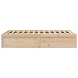 Bed Frame without Mattress 120x190 cm Small Double Solid Wood Pine