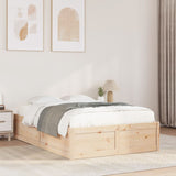 Bed Frame without Mattress 120x190 cm Small Double Solid Wood Pine