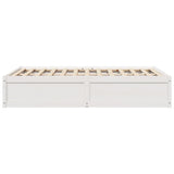 Bed Frame without Mattress White 120x190 cm Small Double Solid Wood Pine