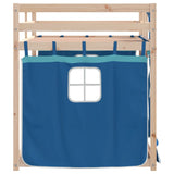 Bunk Bed without Mattress Blue 80x200 cm Solid Wood Pine