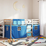 Bunk Bed without Mattress Blue 80x200 cm Solid Wood Pine