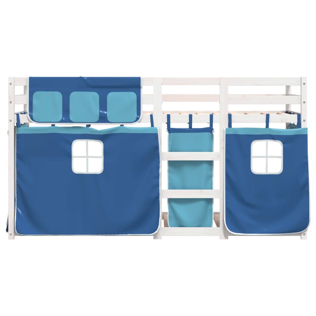 Bunk Bed without Mattress Blue 80x200 cm Solid Wood Pine