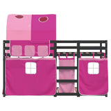 Bunk Bed without Mattress Pink 90x200 cm Solid Wood Pine