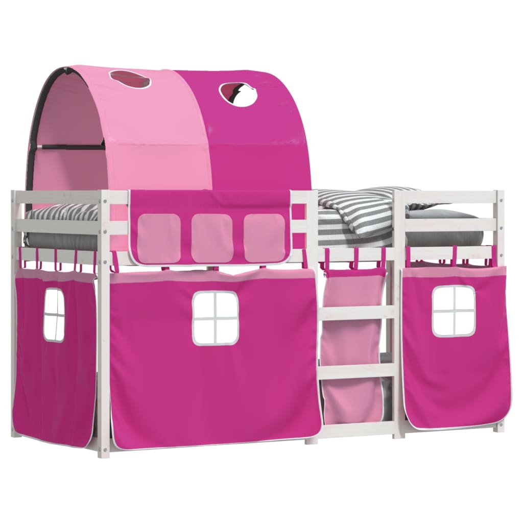 Bunk Bed without Mattress Pink 90x200 cm Solid Wood Pine