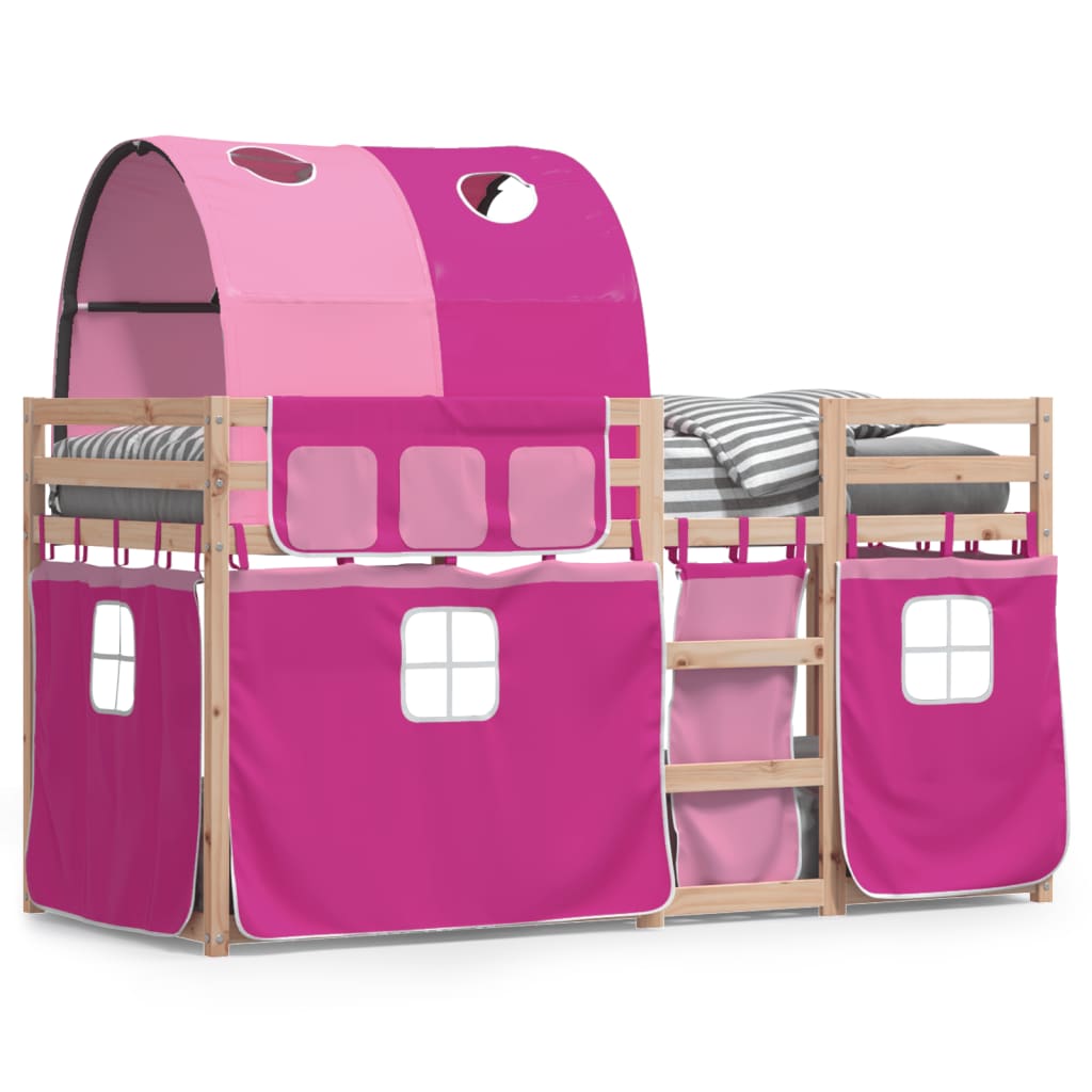 Bunk Bed without Mattress Pink 80x200 cm Solid Wood Pine