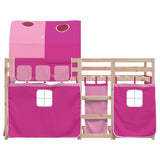 Bunk Bed without Mattress Pink 80x200 cm Solid Wood Pine