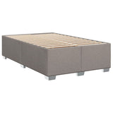 Box Spring Bed with Mattress Taupe 100x200 cm Fabric