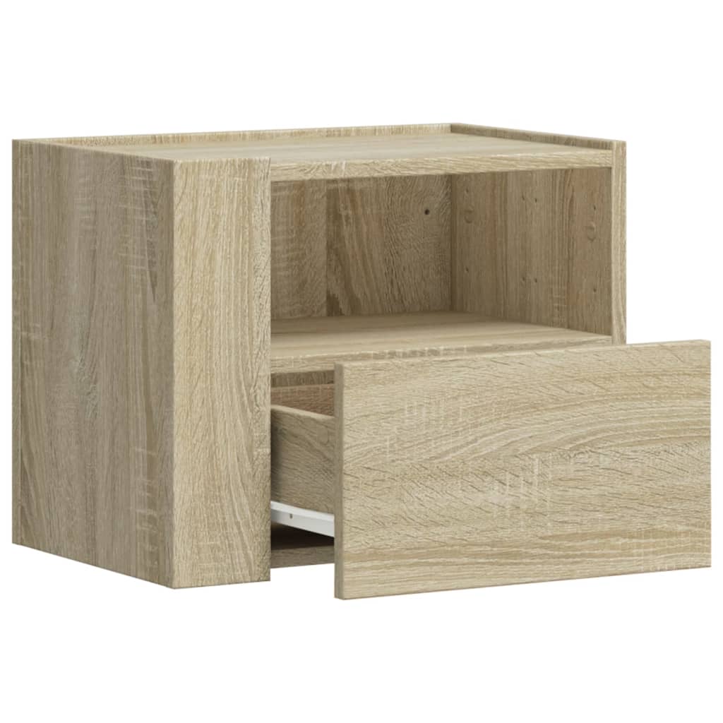 Wall-mounted Bedside Cabinets 2 pcs Sonoma Oak 45x30x35 cm