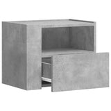 Wall-mounted Bedside Cabinets 2 pcs Concrete Grey 45x30x35 cm