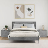 Wall-mounted Bedside Cabinets 2 pcs Concrete Grey 45x30x35 cm