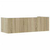 Wall Shelf Sonoma Oak 100x35x30.5 cm Engineered Wood