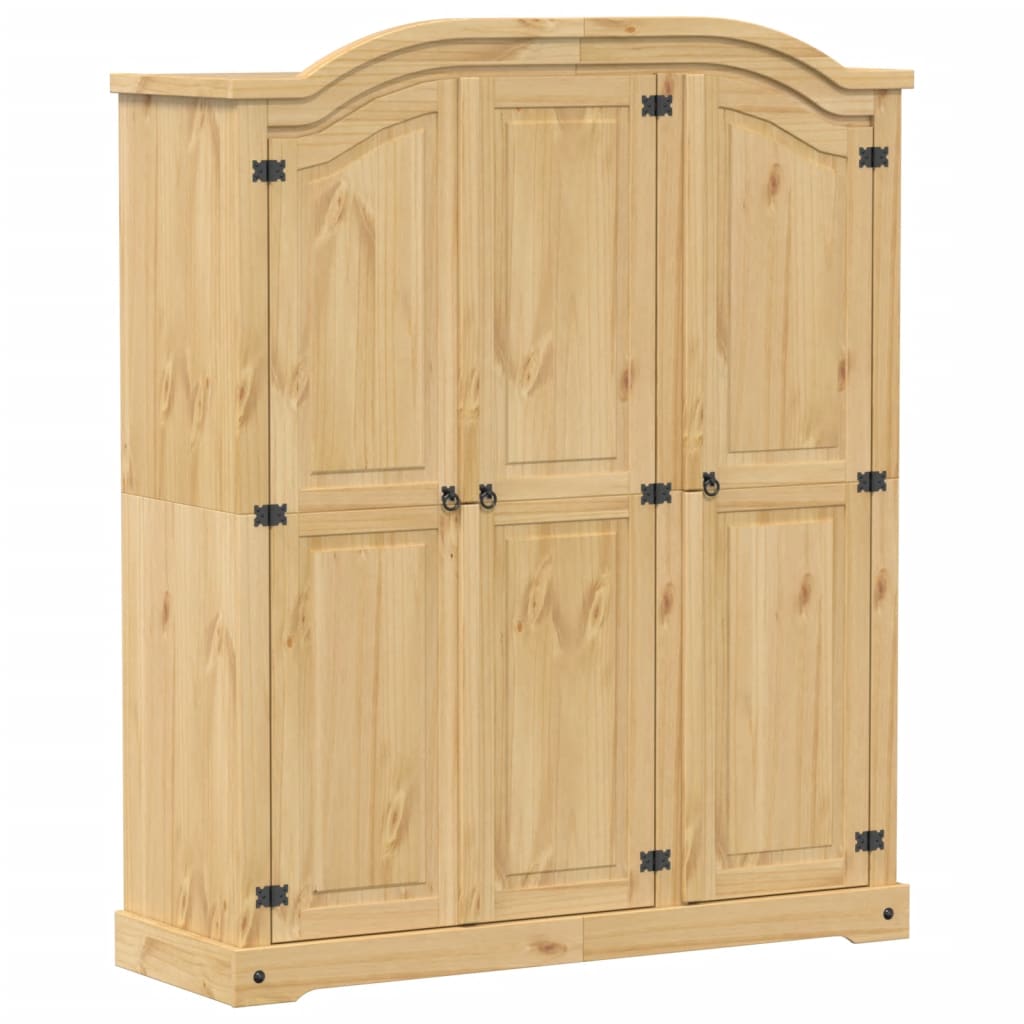 Wardrobe Corona 151.5x52x186 cm Solid Wood Pine