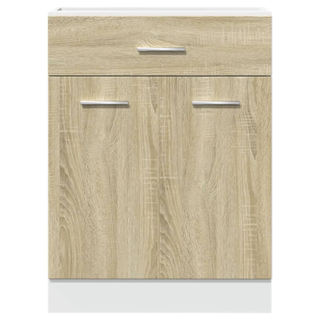 Drawer Bottom Cabinet Lyon Sonoma Oak 60x46x81.5 cm Engineered Wood