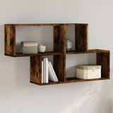 Wall Shelf Smoked Oak 100x20x53 cm Engineered Wood