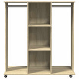 Wardrobe with Wheels Sonoma Oak 102x38x110 cm Engineered Wood