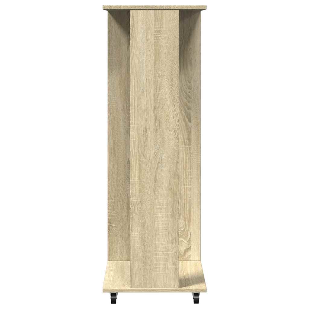 Wardrobe with Wheels Sonoma Oak 102x38x110 cm Engineered Wood