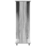 Wardrobe with Wheels Grey Sonoma 102x38x110 cm Engineered Wood