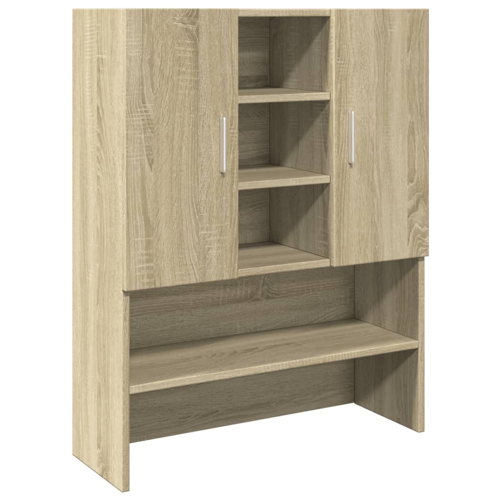 Washing Machine Cabinet Sonoma Oak 70.5x24x90 cm