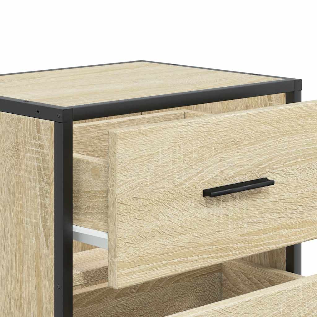 Wall-mounted Bedside Cabinets 2 pcs Sonoma Oak 40x31x39.5 cm