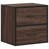 Wall-mounted Bedside Cabinets 2 pcs Brown Oak 40x31x39.5 cm