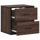 Wall-mounted Bedside Cabinets 2 pcs Brown Oak 40x31x39.5 cm