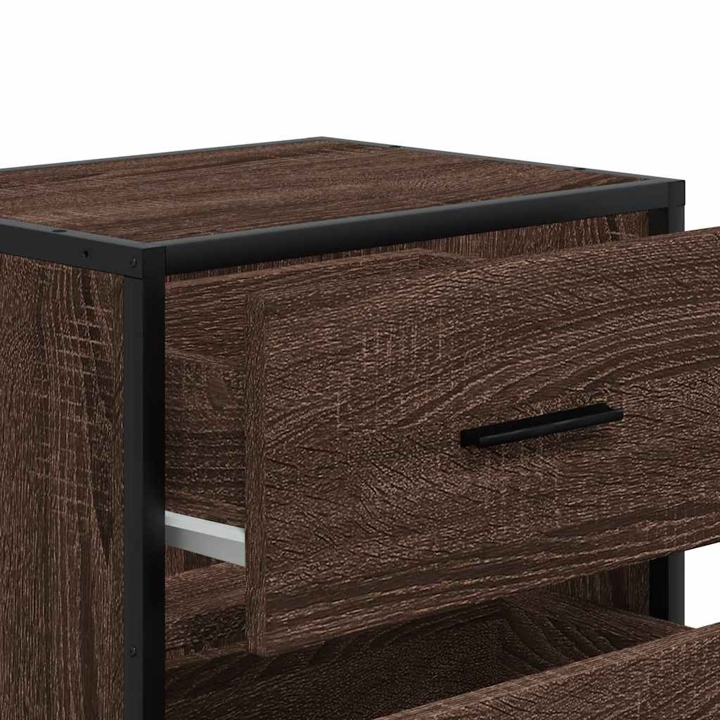 Wall-mounted Bedside Cabinets 2 pcs Brown Oak 40x31x39.5 cm