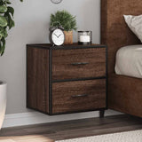 Wall-mounted Bedside Cabinets 2 pcs Brown Oak 40x31x39.5 cm